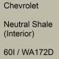 Preview: Chevrolet, Neutral Shale (Interior), 60I / WA172D.